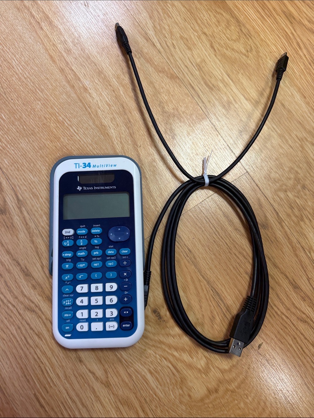 Texas Instruments TI-34 MultiView Scientific Calculator - Blue/White
